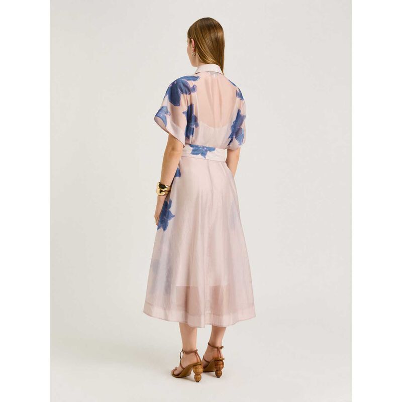 Veronika Maine Ivory Lily Shirtdress image number 1